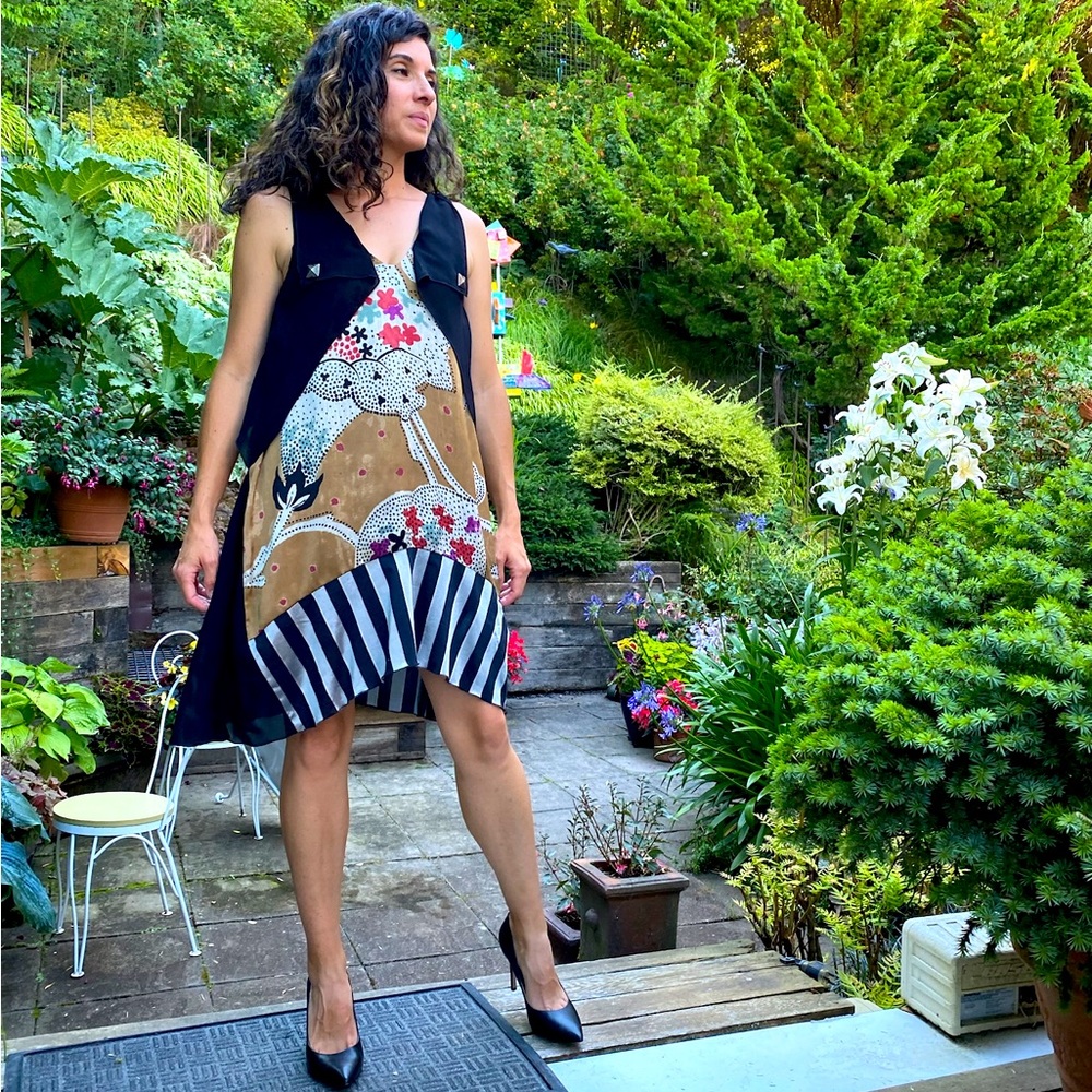 Bleu, Blanc, Rouge Small Silk Dress